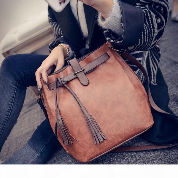 new korean bucket bag fashion fringed single shoulder oblique cross portable three-use bag
new korean bucket bag fashion fringed single shoulder oblique cross portable three-use bag