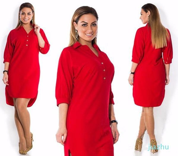 5xl 6xl plus size autumn dresses fashion long sleeve solid casual dress loose irregular midi shirt dress plus size women clothing, Black;gray 
5xl 6xl plus size autumn dresses fashion long sleeve solid casual dress loose irregular midi shirt dress plus size women clothing, Black;gray