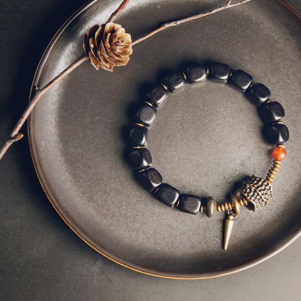 cubic ebony copper bracelet do old hammered concave convex texture rock metal fashion jewelry men women individual bangle, Black
cubic ebony copper bracelet do old hammered concave convex texture rock metal fashion jewelry men women individual bangle, Black