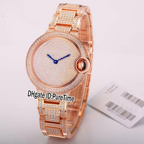 Best Version 33mm W6920084 Rose Gold All Diamond Bezel Dial Swiss 157 Quartz Movement Womens Watch Ladies Lady Watches For Puretime TWF a1
Best Version 33mm W6920084 Rose Gold All Diamond Bezel Dial Swiss 157 Quartz Movement Womens Watch Ladies Lady Watches For Puretime TWF a1