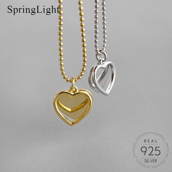 chains springlight 100% 925 sterling silver love heart shape necklace gold solid & hollow romantic women pendant jewelry
chains springlight 100% 925 sterling silver love heart shape necklace gold solid & hollow romantic women pendant jewelry