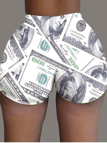 womens designer short pants women skinney leggings shorts dollar print yoga pants fashion casual female clothing, White;black
womens designer short pants women skinney leggings shorts dollar print yoga pants fashion casual female clothing, White;black
