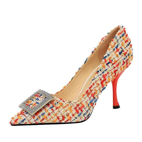 women's shoes 2020 new metal decorative colorful shoes pointed soft soles comfortable stiletto heels, Black
women's shoes 2020 new metal decorative colorful shoes pointed soft soles comfortable stiletto heels, Black