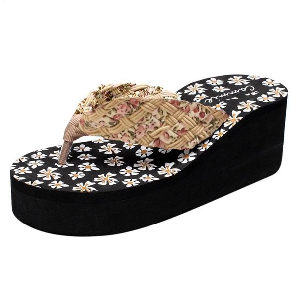 sagace sandals fashion women shoes floral print beach summer flip flops sandals wedge platform flip flops 2020, Black
sagace sandals fashion women shoes floral print beach summer flip flops sandals wedge platform flip flops 2020, Black