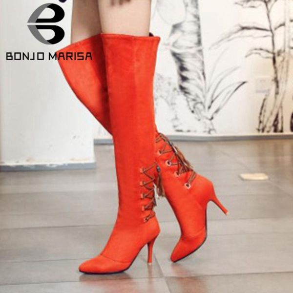 bonjomarisa retro lady pointed toe knee high boots solid pointed toe thin heel lace up boots women party dress women shoes, Black
bonjomarisa retro lady pointed toe knee high boots solid pointed toe thin heel lace up boots women party dress women shoes, Black