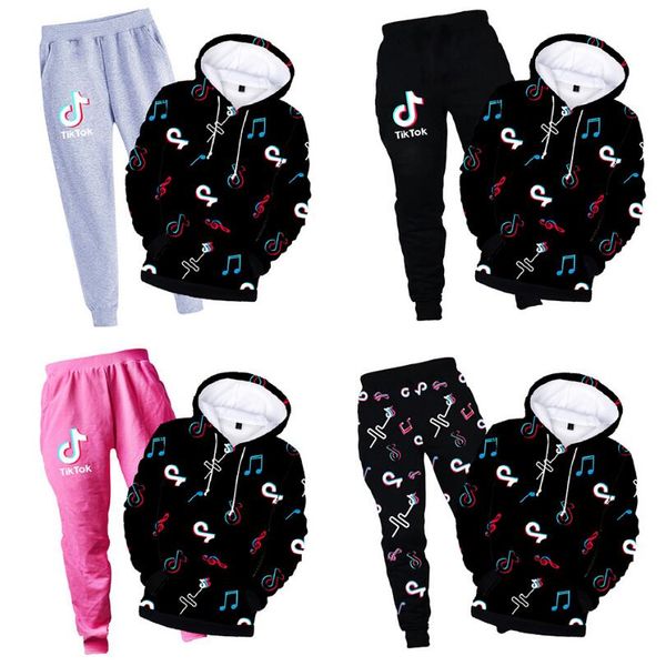 tik tok two pieces clothes sets for boys girls spring kids hooded sweatshirts pants teenagers tracksuits outfits, White
tik tok two pieces clothes sets for boys girls spring kids hooded sweatshirts pants teenagers tracksuits outfits, White