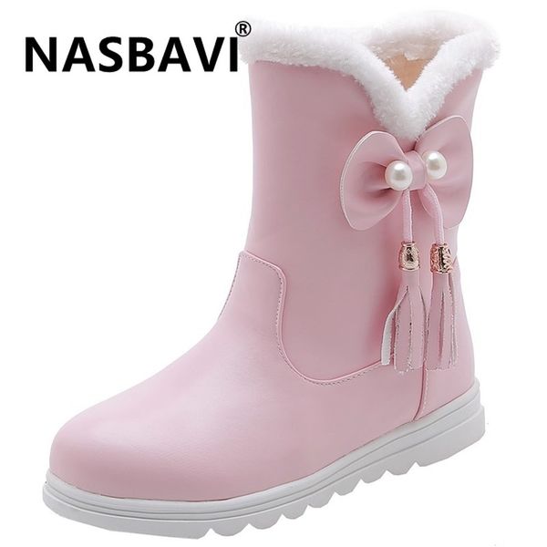 women boots autumn winter low heel warm round toe faux fur pu snow boots pearl butterfly-knot 2020 new sweet fashion boot, Black
women boots autumn winter low heel warm round toe faux fur pu snow boots pearl butterfly-knot 2020 new sweet fashion boot, Black