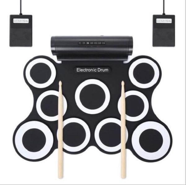 in stock 9-pad foldable electronic drum set for christmas gift for music player support drum games
in stock 9-pad foldable electronic drum set for christmas gift for music player support drum games