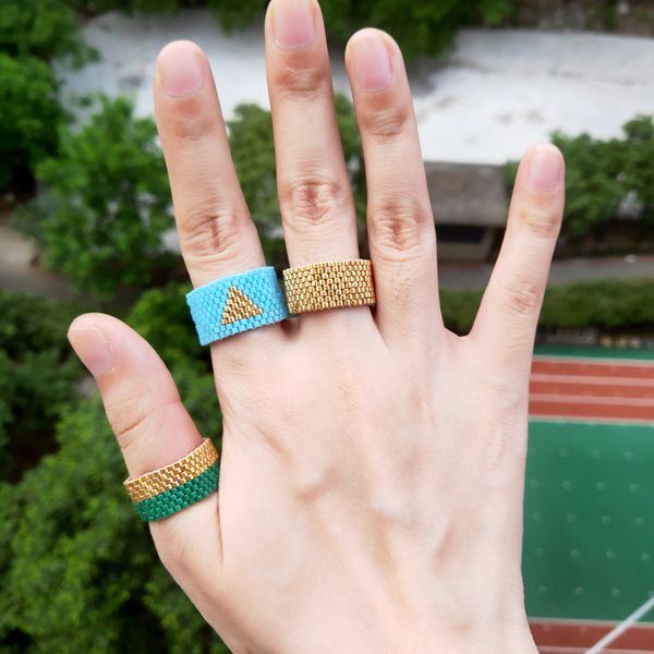 fairywoo boho women men wedding ring set geometric fashion jewelry gold ring miyuki beaded handmade friendship gift gothic rings, Golden;silver
fairywoo boho women men wedding ring set geometric fashion jewelry gold ring miyuki beaded handmade friendship gift gothic rings, Golden;silver