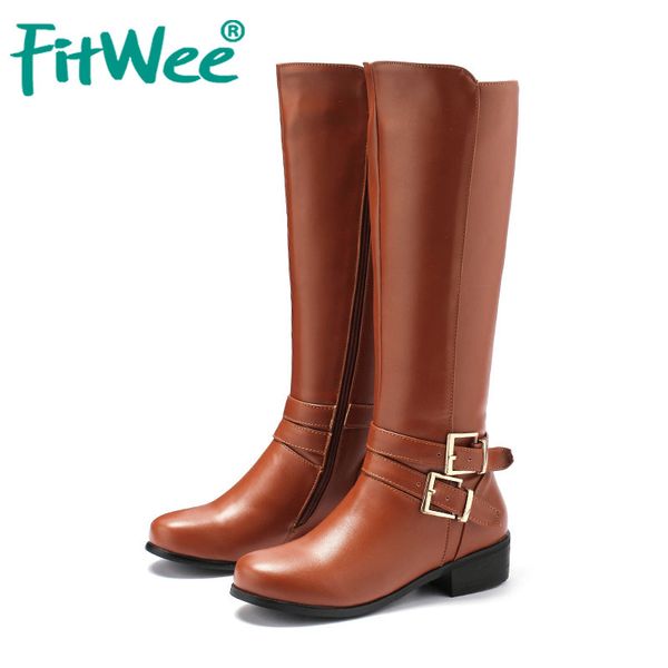 boots fitwee women knee high side zipper buckle round toe flats shoes woman winter warm fur long plus size 33-46, Black
boots fitwee women knee high side zipper buckle round toe flats shoes woman winter warm fur long plus size 33-46, Black