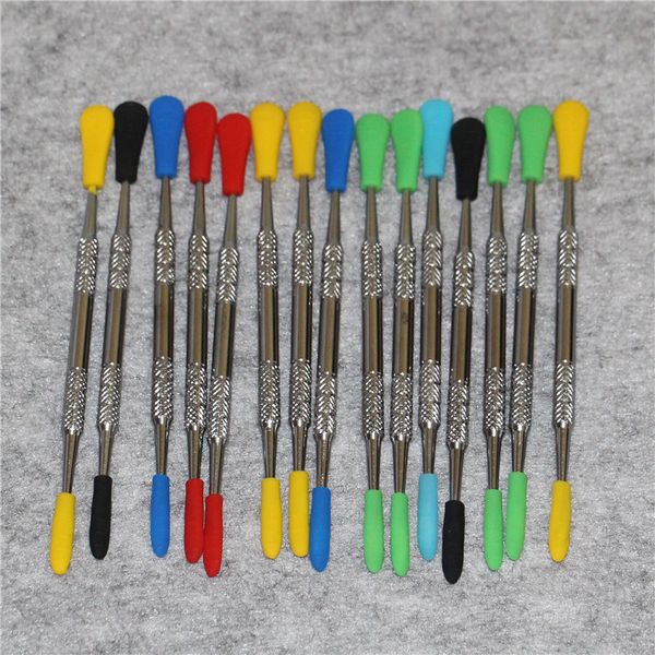 silicone tipped wax carving dab tool with plastic tube package stainless steel dabber tools smoking metal dabtool
silicone tipped wax carving dab tool with plastic tube package stainless steel dabber tools smoking metal dabtool