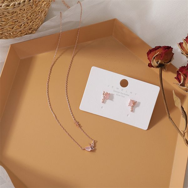 butterfly crystal jewelry set for women girls pink charms rhinestone earring necklace ring ornaments gifts, Silver
butterfly crystal jewelry set for women girls pink charms rhinestone earring necklace ring ornaments gifts, Silver