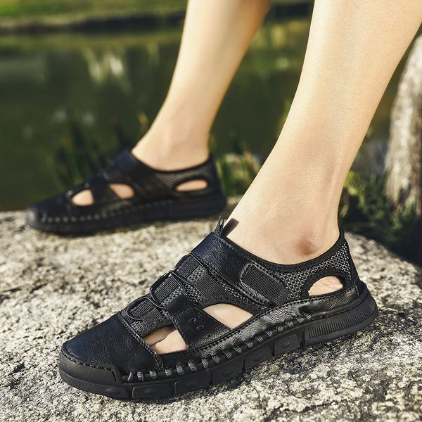 2020 new style sandals mens fashion summer mens fashion cross-border large size mens breathable casual set foot beach shoes, Black
2020 new style sandals mens fashion summer mens fashion cross-border large size mens breathable casual set foot beach shoes, Black