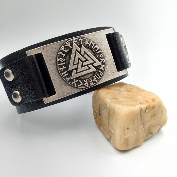 viking bracelets slavic leather bracelets odin symbol scandinavian triangle wicca pagan jewelry, Golden;silver
viking bracelets slavic leather bracelets odin symbol scandinavian triangle wicca pagan jewelry, Golden;silver