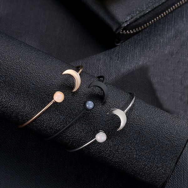 3 colors women's fashion stylish jewelry gold color moon crystal round bracelets & bangles open bijoux, Red;blue
3 colors women's fashion stylish jewelry gold color moon crystal round bracelets & bangles open bijoux, Red;blue