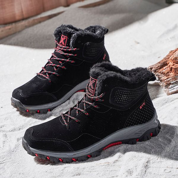 plus cotton men's boots bota coturnos masculino winter snow boots men male non-slip footwear men high sneakers outdoor shoes, Black
plus cotton men's boots bota coturnos masculino winter snow boots men male non-slip footwear men high sneakers outdoor shoes, Black