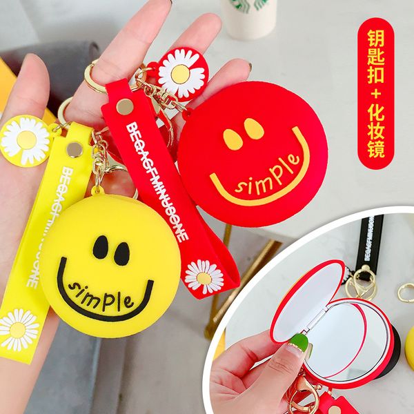 cute cartoon daisy makeup mirror key ring smiling face car keychains girl student bag pendant mirror key chain 2020, Silver
cute cartoon daisy makeup mirror key ring smiling face car keychains girl student bag pendant mirror key chain 2020, Silver
