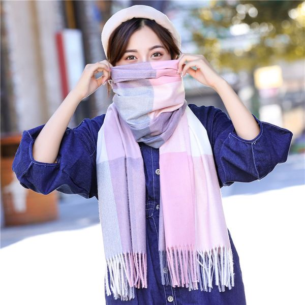 scarves winter scarf 200cm*70cm tassels shawls female foulard hijab plaid cashmere long soft head, Blue;gray
scarves winter scarf 200cm*70cm tassels shawls female foulard hijab plaid cashmere long soft head, Blue;gray