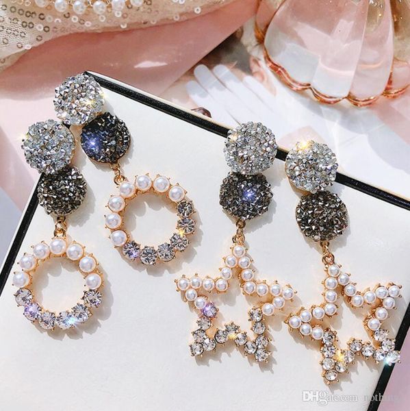 designer jewelry s925 sterling silver needle earrings pearl circle round five-pointed stars crystal earrings for women fashion, Golden
designer jewelry s925 sterling silver needle earrings pearl circle round five-pointed stars crystal earrings for women fashion, Golden