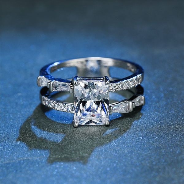wedding rings luxury female white crystal stone ring vintage square hollow for women charm bridal silver color engagement, Slivery;golden
wedding rings luxury female white crystal stone ring vintage square hollow for women charm bridal silver color engagement, Slivery;golden