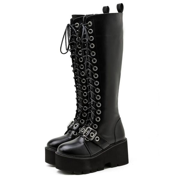 2020 autumn new fashion women's boots boots handsome lace-up zipper high heel women's high long, Black
2020 autumn new fashion women's boots boots handsome lace-up zipper high heel women's high long, Black