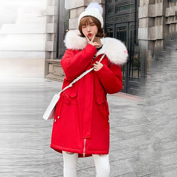 women winter coat fashion thick faux fleece lined winter jacket women female fur hooded warm long parkas coat, Black;brown
women winter coat fashion thick faux fleece lined winter jacket women female fur hooded warm long parkas coat, Black;brown