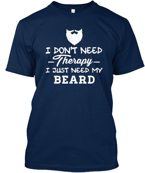 men t shirt 2019 summer male o-neck i dont need therapy just my beard - t-shirt elegantmen t shirts
