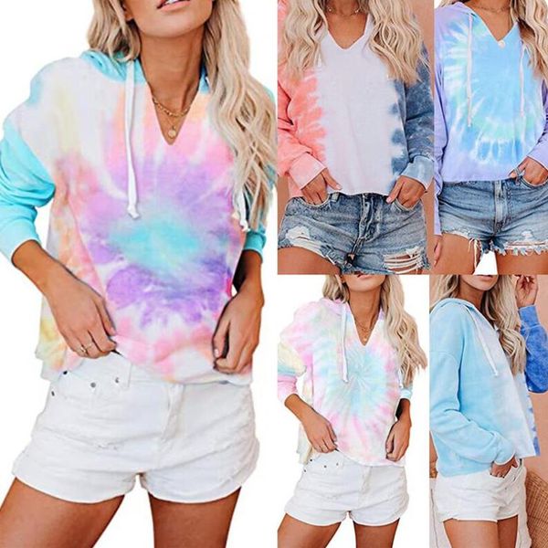 women hoodies hooded designer color gradient sweaters trendy casual blouse girls hip hop t-shirt tie dyed pullover sweatshirts cz8241, White
women hoodies hooded designer color gradient sweaters trendy casual blouse girls hip hop t-shirt tie dyed pullover sweatshirts cz8241, White
