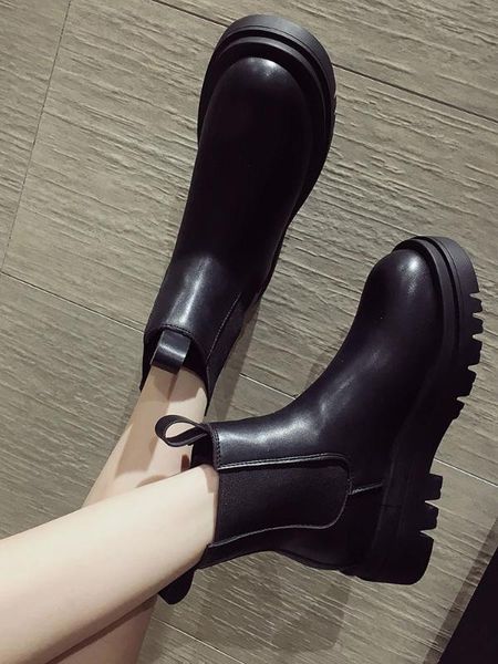 boots women's 2020 spring and autumn new chimney short boots thick bottom british spring and autumn thin, Black
boots women's 2020 spring and autumn new chimney short boots thick bottom british spring and autumn thin, Black