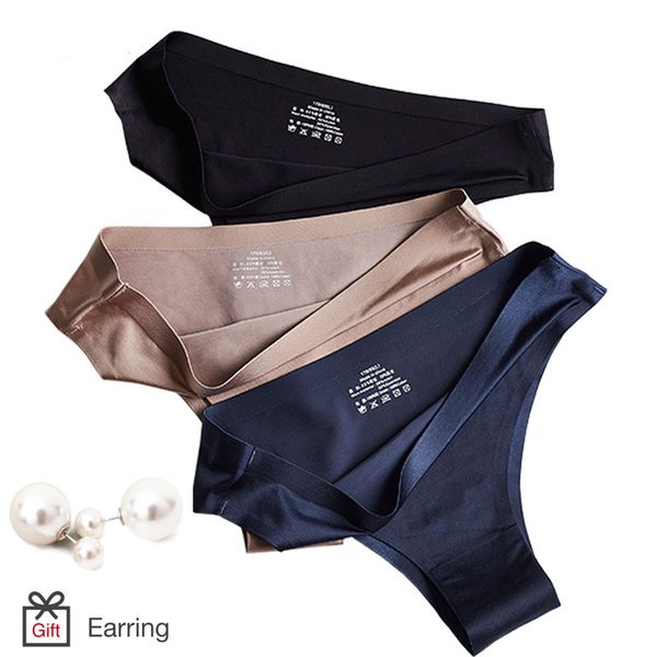 women's lingerie seamless panties for women ice silk solid female underwear low-rise breathable thongs large size panty xxl, Black;pink
women's lingerie seamless panties for women ice silk solid female underwear low-rise breathable thongs large size panty xxl, Black;pink