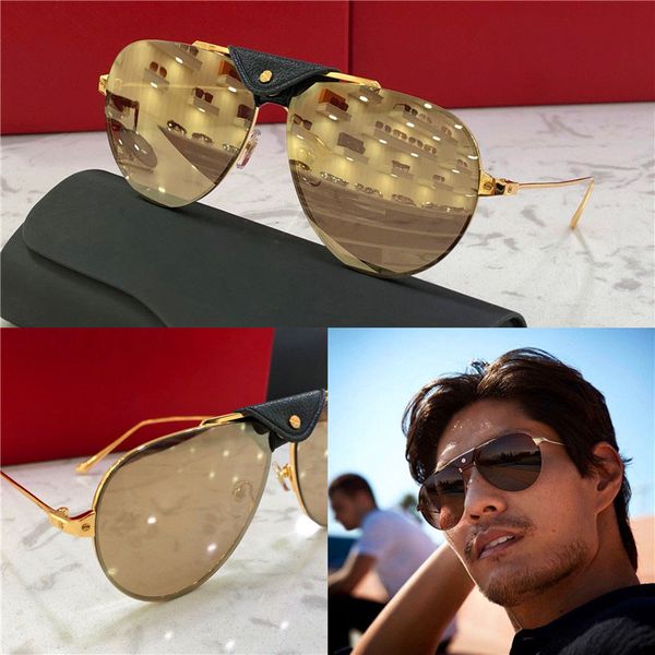 New fashion designer sunglasses 0196 retro pilot metal frame with leather retro avant-garde simple pop style top quality wholesale eyewear
New fashion designer sunglasses 0196 retro pilot metal frame with leather retro avant-garde simple pop style top quality wholesale eyewear