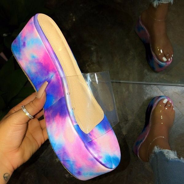 women clear sandals high heel flat slippers ladies transparent heels shoes woman slides 2020 summer open toe sandals, Black 
women clear sandals high heel flat slippers ladies transparent heels shoes woman slides 2020 summer open toe sandals, Black