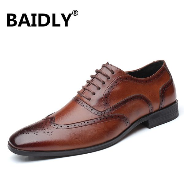 dress shoes retro bullock design men business formal classic pointed toe leather oxford big size 38-48, Black
dress shoes retro bullock design men business formal classic pointed toe leather oxford big size 38-48, Black