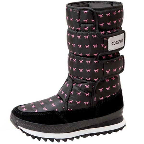 winter new ladies snow boots casual wild comfortable breathable warm in the tube thick waterproof female cotton shoes, Black
winter new ladies snow boots casual wild comfortable breathable warm in the tube thick waterproof female cotton shoes, Black