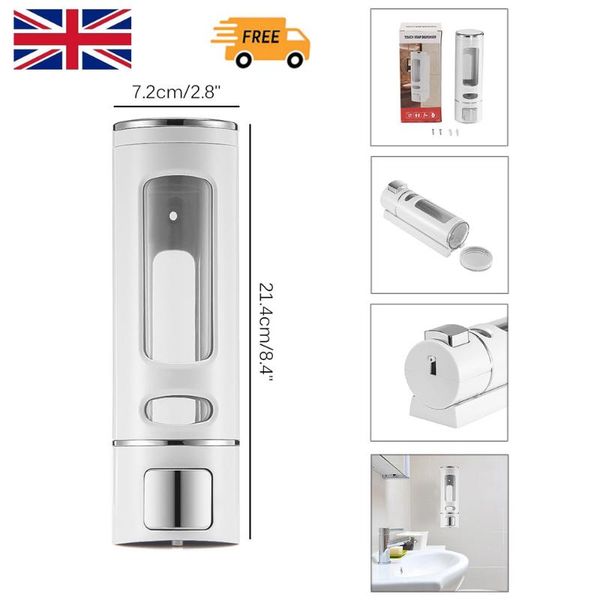 400ml liquid soap dispenser wall mount sanitizer dispensador for bathroom/ kitchen hand soap dispensers accessories holder
400ml liquid soap dispenser wall mount sanitizer dispensador for bathroom/ kitchen hand soap dispensers accessories holder