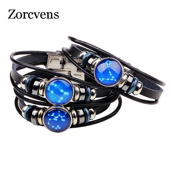 modyle zodiac glass metal buckle charm bracelet women fashion constellation jewelry black weave multilayer leather bracelet
modyle zodiac glass metal buckle charm bracelet women fashion constellation jewelry black weave multilayer leather bracelet