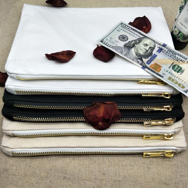 10pcs/lot 12oz blank cotton canvas makeup bags for diy paint/print 7x10in black/natural/white cotton canvas cosmetic bag with gold metal zip
10pcs/lot 12oz blank cotton canvas makeup bags for diy paint/print 7x10in black/natural/white cotton canvas cosmetic bag with gold metal zip