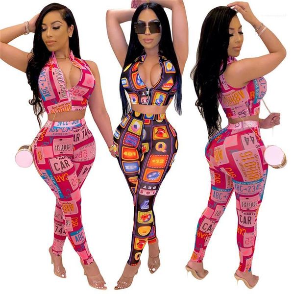 designer luxury clothes womens two piece pants fashion stand collar zipper tank letter printed long pants woman, White
designer luxury clothes womens two piece pants fashion stand collar zipper tank letter printed long pants woman, White
