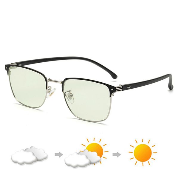 pchromic sunglasses anti blue ray chameleon glasses outdoor uv400 men's square business computer gaming working eyewear, White;black
pchromic sunglasses anti blue ray chameleon glasses outdoor uv400 men's square business computer gaming working eyewear, White;black