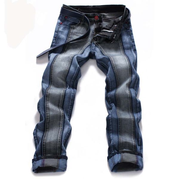men's jeans mcikkny fashion stretch jean pants slim fit patchwork denim trousers male streeetwear straight, Blue
men's jeans mcikkny fashion stretch jean pants slim fit patchwork denim trousers male streeetwear straight, Blue
