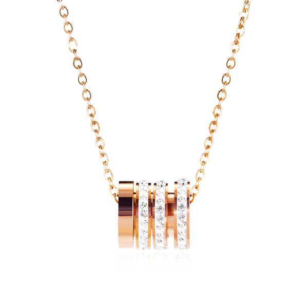 fashion zircon stainless steel pendant rose gold clavicle chain necklace accessories titanium women trendy geometric jewelry, Silver
fashion zircon stainless steel pendant rose gold clavicle chain necklace accessories titanium women trendy geometric jewelry, Silver