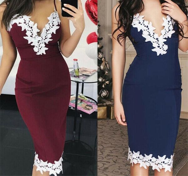 women lace v neck dress female bodycon cocktail party knee length pencil dress lace patchwork suspenders slim dresses002, Black;gray
women lace v neck dress female bodycon cocktail party knee length pencil dress lace patchwork suspenders slim dresses002, Black;gray