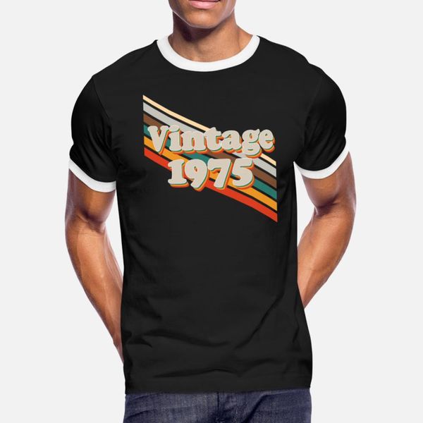 retro vintage 1975 t shirt men custom short sleeve crew neck costume famous funny spring slim shirt, White;black
retro vintage 1975 t shirt men custom short sleeve crew neck costume famous funny spring slim shirt, White;black