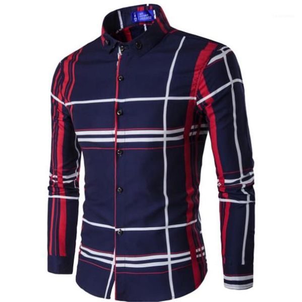 printed autumn casual slim lapel neck shirts fashion mens shirts mens designer long sleeve shirts plaid, White;black
printed autumn casual slim lapel neck shirts fashion mens shirts mens designer long sleeve shirts plaid, White;black