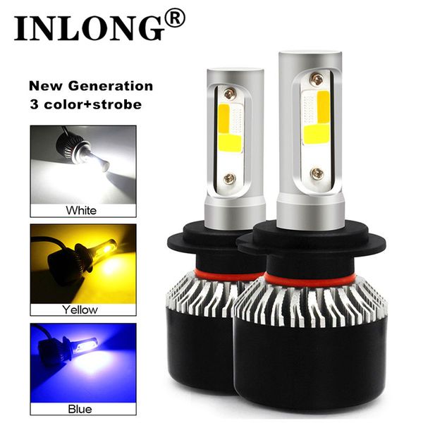2pcs h7 led bulbs h1 h11 9005 9006 h4 led car headlight 3 color changing headlights 4300k 6000k 8000k flash 72w auto lights
2pcs h7 led bulbs h1 h11 9005 9006 h4 led car headlight 3 color changing headlights 4300k 6000k 8000k flash 72w auto lights