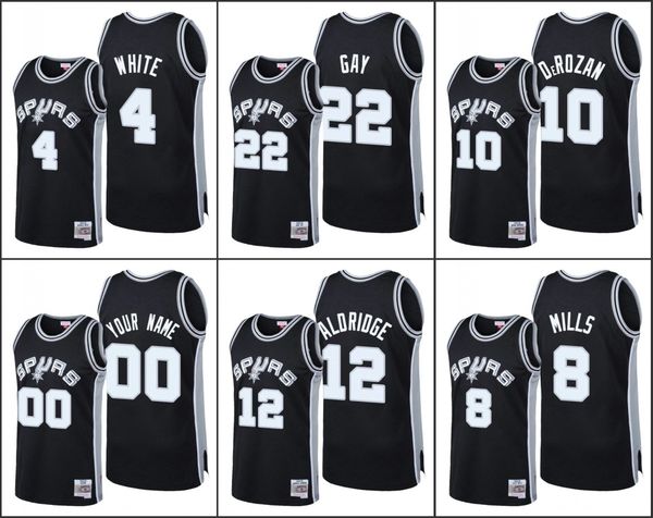 san antonio spurs men derrick white rudy gay lamarcus aldridge demar derozan patty mills nba 2020 reload classic custom jersey, Black
san antonio spurs men derrick white rudy gay lamarcus aldridge demar derozan patty mills nba 2020 reload classic custom jersey, Black