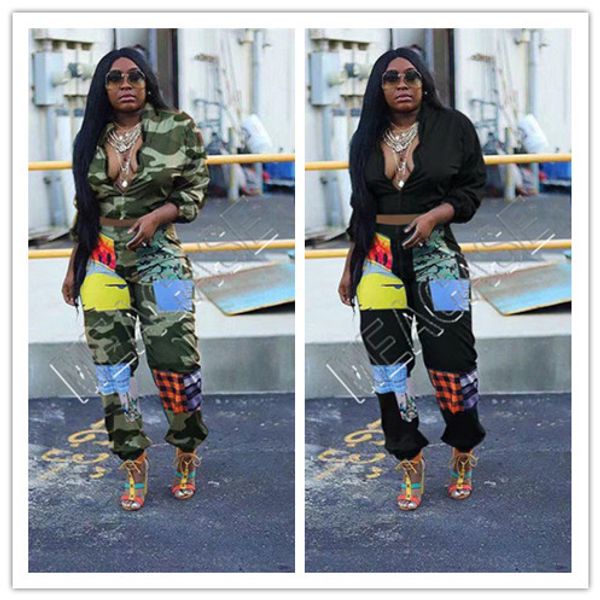 women's two piece clothing set tracksuit designer camo leopard long sleeve zipper jacket coat pants trousers outfit sports suit s-2xl d, White
women's two piece clothing set tracksuit designer camo leopard long sleeve zipper jacket coat pants trousers outfit sports suit s-2xl d, White