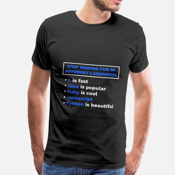 developer programming language t shirt men anti-wrinkle short sleeve o-neck letters anti-wrinkle humor summer style pattern shirt
developer programming language t shirt men anti-wrinkle short sleeve o-neck letters anti-wrinkle humor summer style pattern shirt
