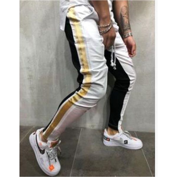 mens striped brother trousers fashion trend sports gym hiphop street pencil pants clothes designer female elastic waist casual pants, Black
mens striped brother trousers fashion trend sports gym hiphop street pencil pants clothes designer female elastic waist casual pants, Black