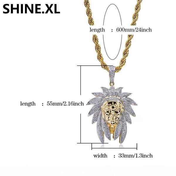 bling vintage indian chiefs head pendant necklace iced out cubic zircon men hip hop jewelry gift, Silver
bling vintage indian chiefs head pendant necklace iced out cubic zircon men hip hop jewelry gift, Silver